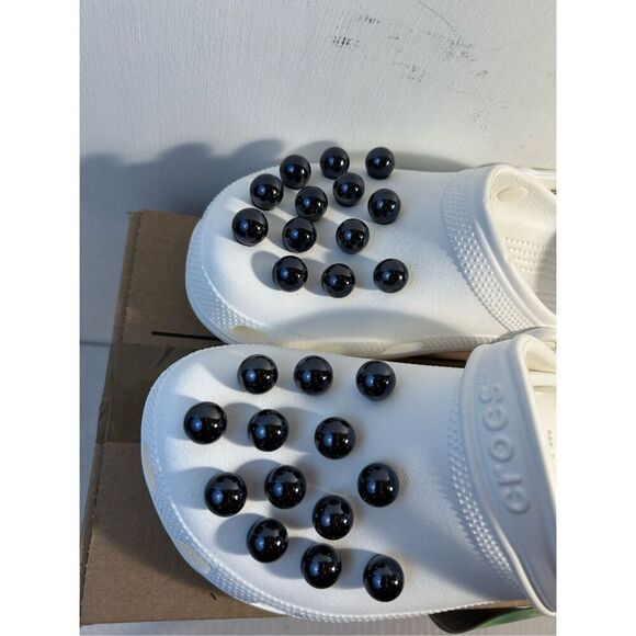 Crocs clogs women’s 10 white pearls new - Picture 2 of 5